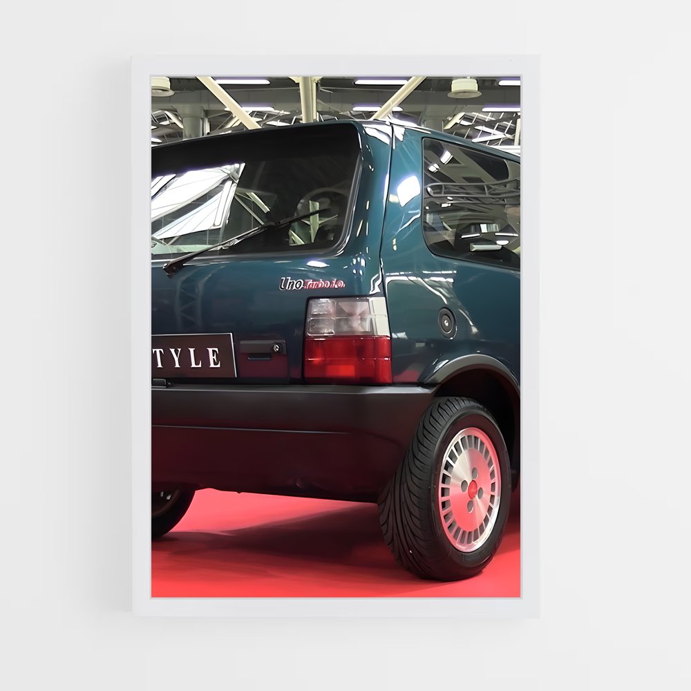 Poster Turbo Vert – affiche Fiat (vue 3)